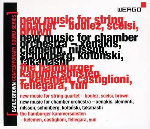 Earle Brown Contemporary Sound Series 4 / Various Buy Today