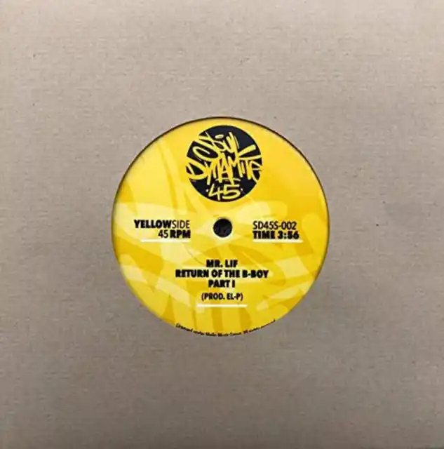MR. LIF - RETURN OF THE B-BOY PART I & PART II (7IN BLACK VINYL) (Vinyl LP) Handmade